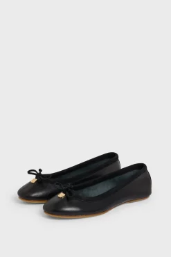 Ballerines En Cuir Noir - Mia