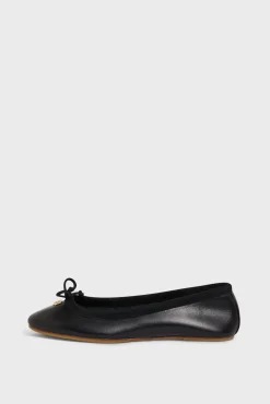 Ballerines En Cuir Noir - Mia