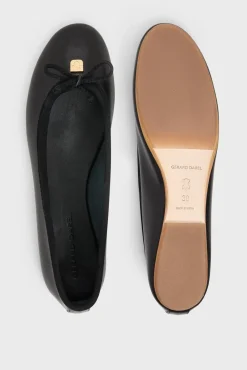 Ballerines En Cuir Noir - Mia