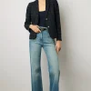 Blazer En Tweed A Carreaux Marine - Bellie