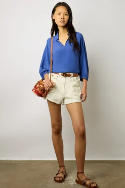 Blouse Ample A Col Electrique - Amalya