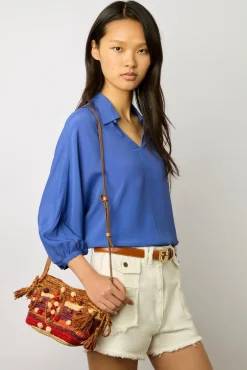 Blouse Ample A Col Electrique - Amalya