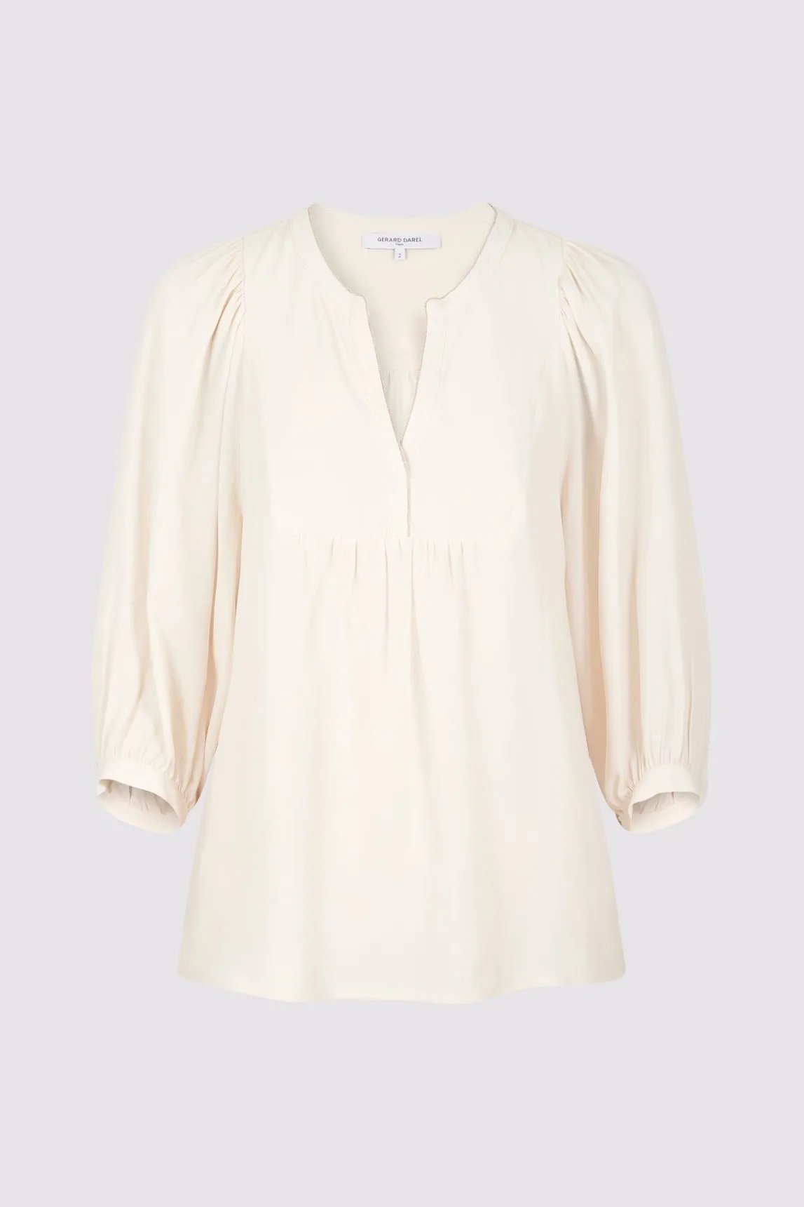 Blouse Avec Mini Perles Beige Rose - Amaia