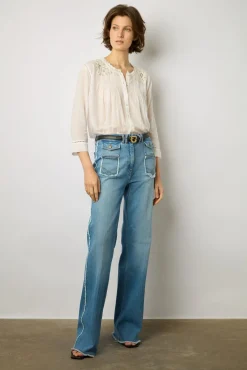 Blouse Brodee Blanc - Aaya