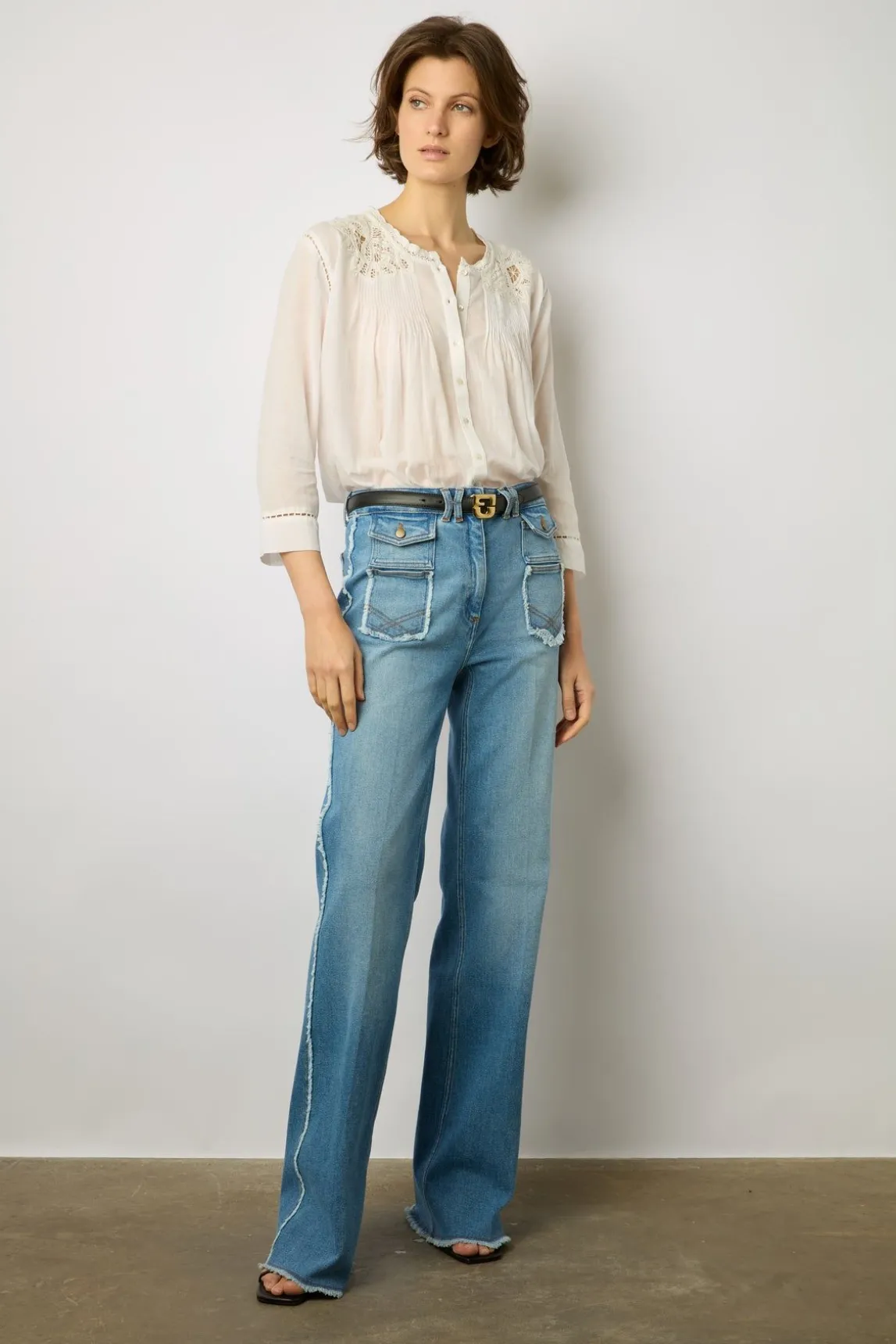 Blouse Brodee Blanc - Aaya
