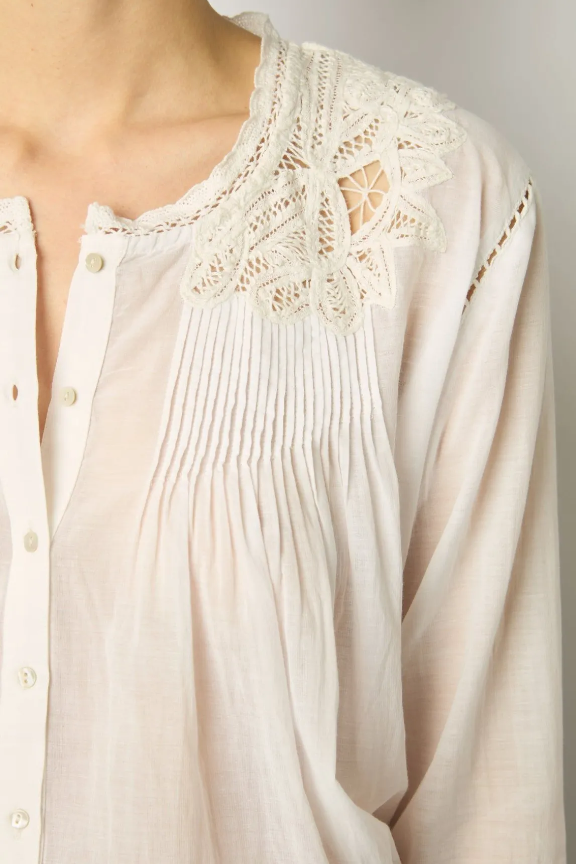 Blouse Brodee Blanc - Aaya