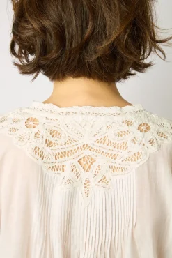 Blouse Brodee Blanc - Aaya