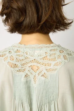 Blouse Brodee Bleu Ciel - Aaya