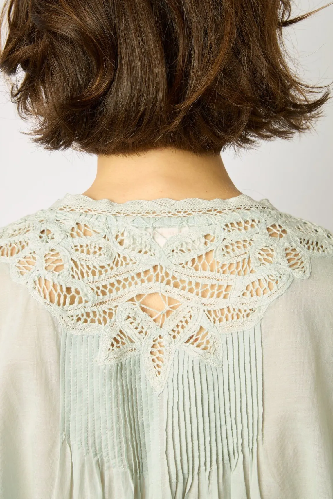 Blouse Brodee Bleu Ciel - Aaya