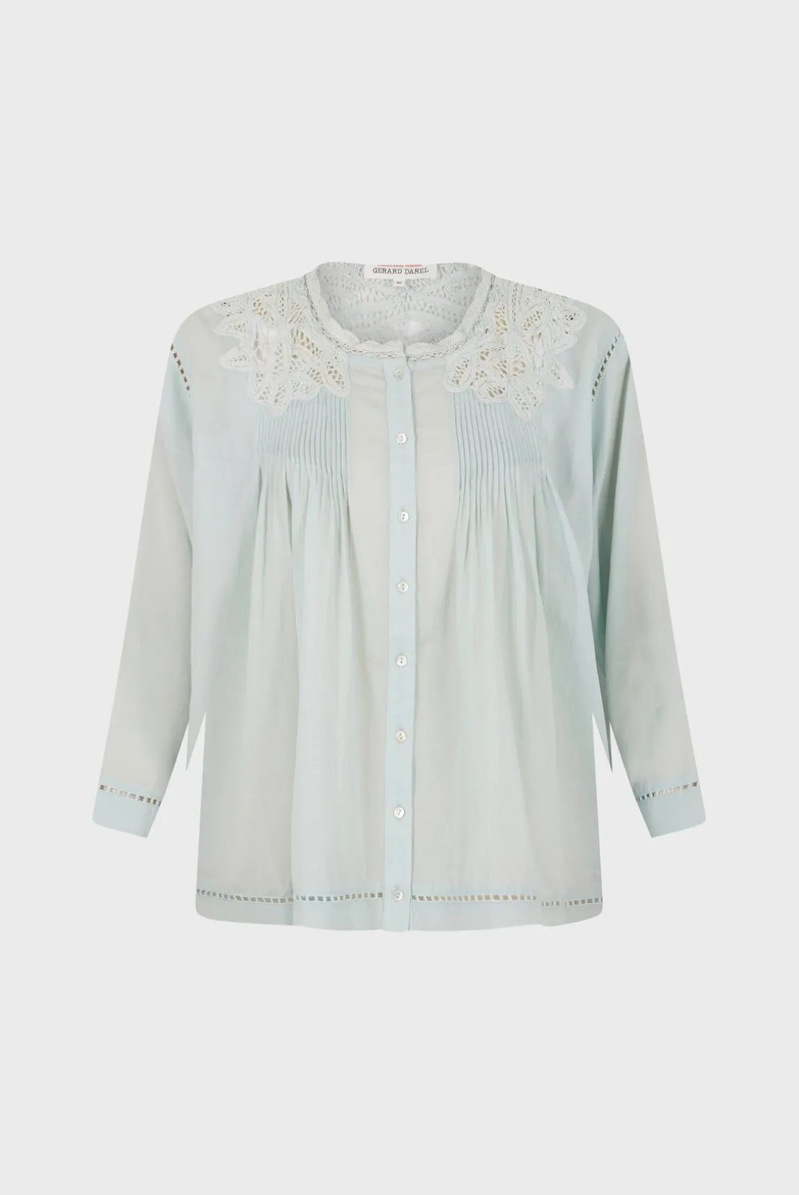 Blouse Brodee Bleu Ciel - Aaya