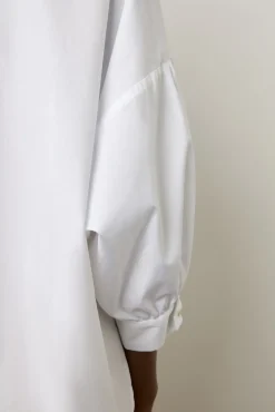 Blouse En Coton A Lacet Blanc - Alania