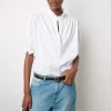 Blouse En Popeline De Coton Blanc - Annyr