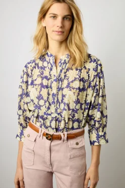 Blouse En Voile De Coton Lipstick - Adrianna