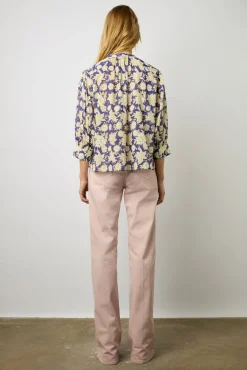 Blouse En Voile De Coton Lipstick - Adrianna