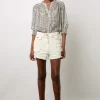 Blouse Fleurs Et Lurex Ecru - Ange