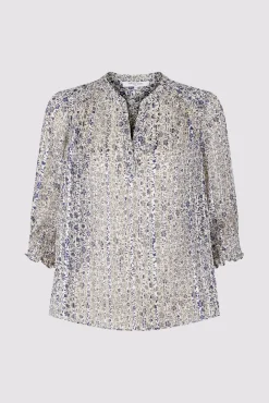 Blouse Fleurs Et Lurex Ecru - Ange