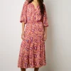 Blouse Fluide Imprimee Nude - Adena