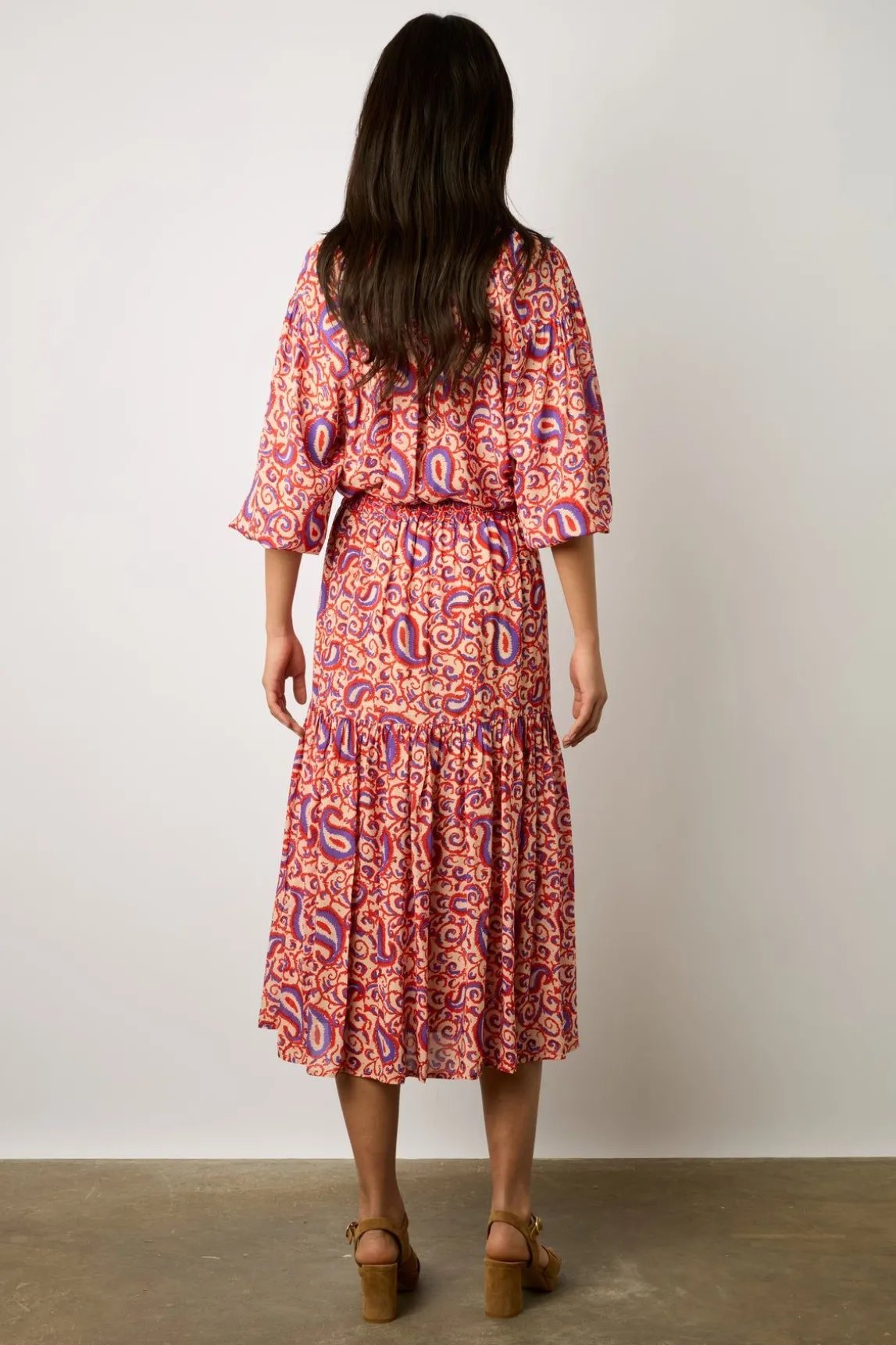 Blouse Fluide Imprimee Nude - Adena