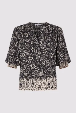 Blouse Imprime Floral Noir - Allyn