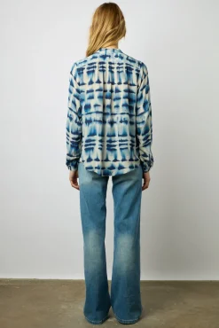 Blouse Tie And Dye Encre - Ambre