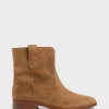 Boots En Cuir Velours - Elie
