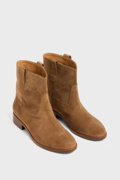 Boots En Cuir Velours - Elie