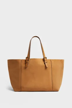 Cabas En Cuir Velours Femme Ble Simple Bag