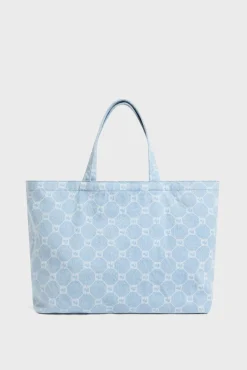 Cabas En Toile Denim Gd Bleu Ciel - Lolita