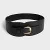 Ceinture Corset En Cuir Velours Noir - Olympe
