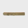 Ceinture En Cuir Velours Vert - Paloma