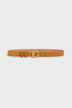 Ceinture Signatureen Cuir Velours - Le Lauren