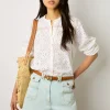 Chemise A Broderies Blanc - Ayate