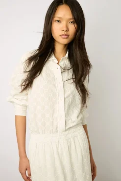 Chemise A Monogramme Blanc - Clyde