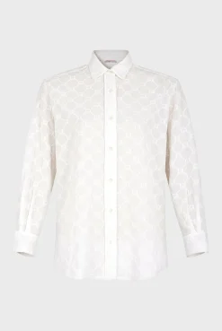 Chemise A Monogramme Blanc - Clyde