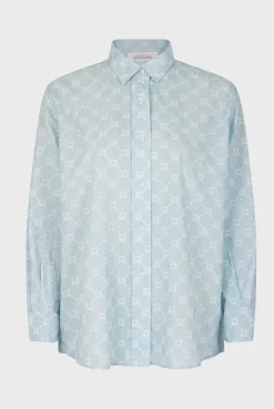 Chemise A Monogramme Bleu Ciel - Clyde