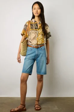 Chemise En Voile De Coton Ocre - Nerea