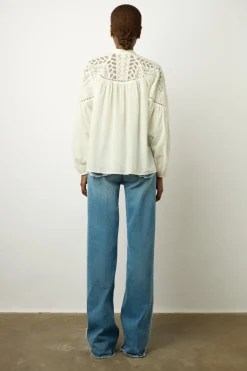 Chemise En Voile De Coton Blanc - Ainara
