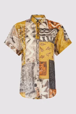 Chemise En Voile De Coton Ocre - Nerea
