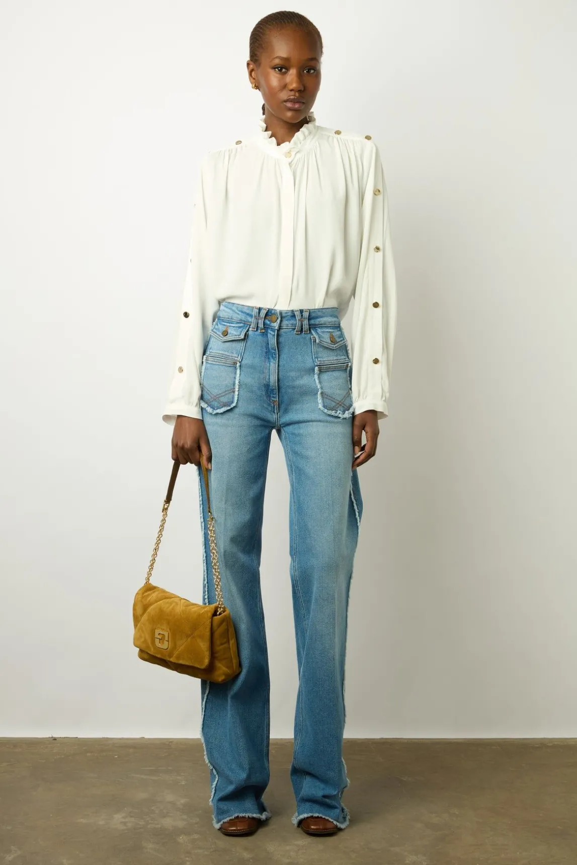 Chemise Fluide A Col Montant - Clementine