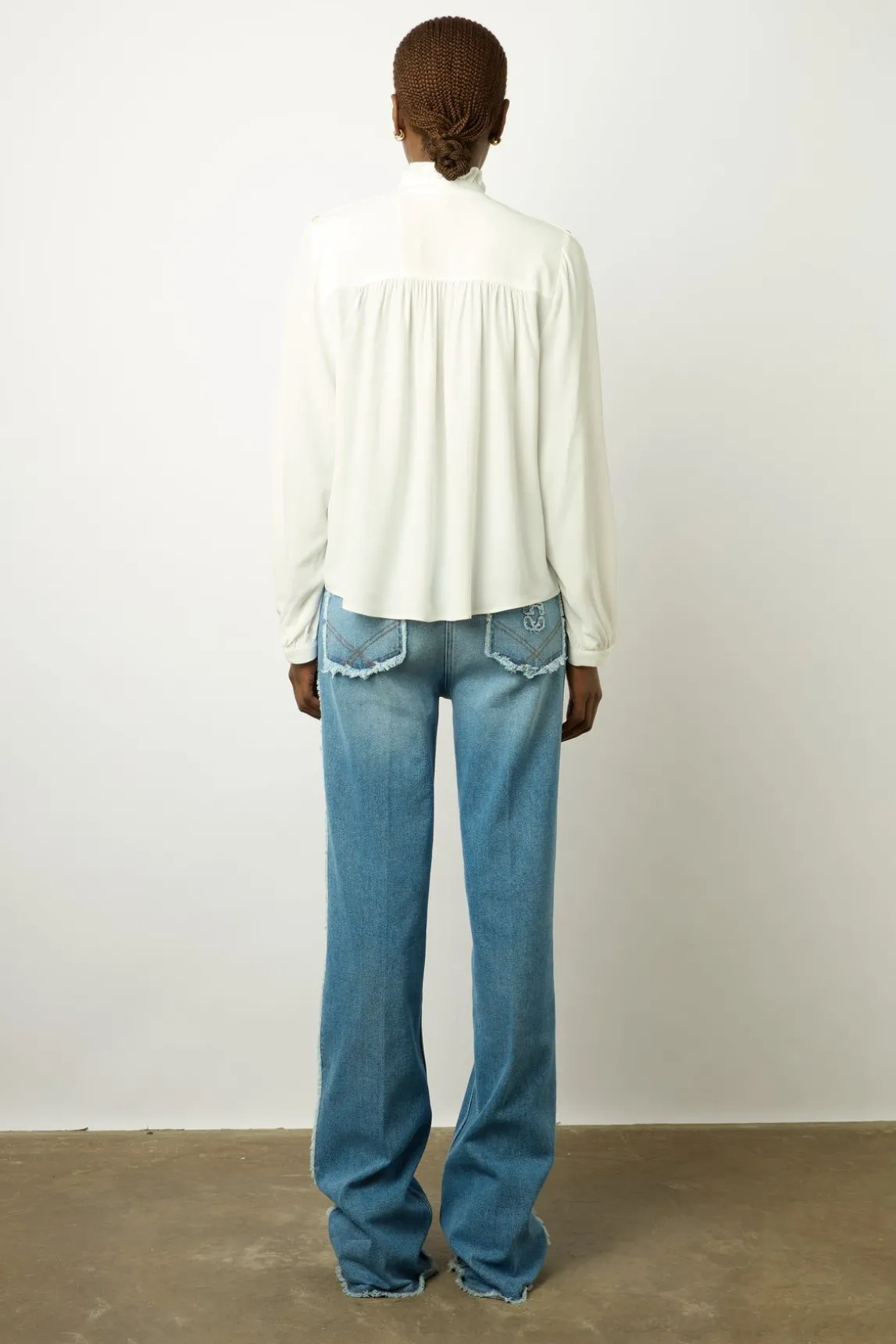 Chemise Fluide A Col Montant - Clementine