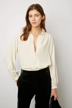 Chemise Fluide Unie - Colombe