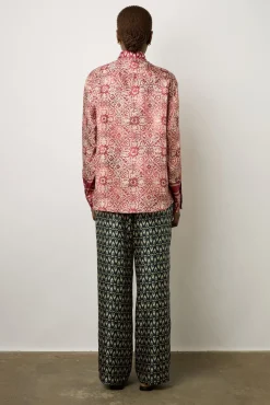 Chemise Imprimee En Soie Sangue - Athena