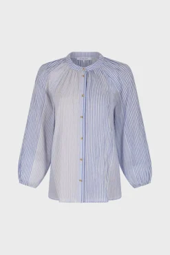 Chemise Mix De Rayures Naturel - Aliana