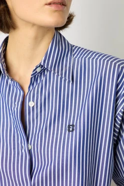 Chemise Rayee En Popeline Jeans - Armeny