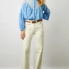 Chemise Voile De Coton Bleu Ocean - Ainara