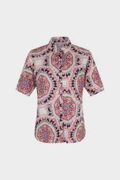 Chemisette En Coton Imprime Ecru - Mirka