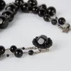 Collier En Perles De Verre Noir - Jackie