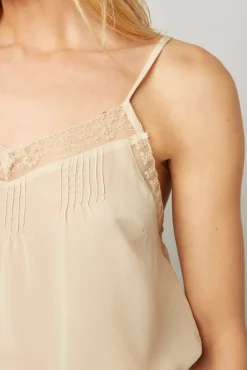 Debardeur En Soie Et Dentelle - Clara