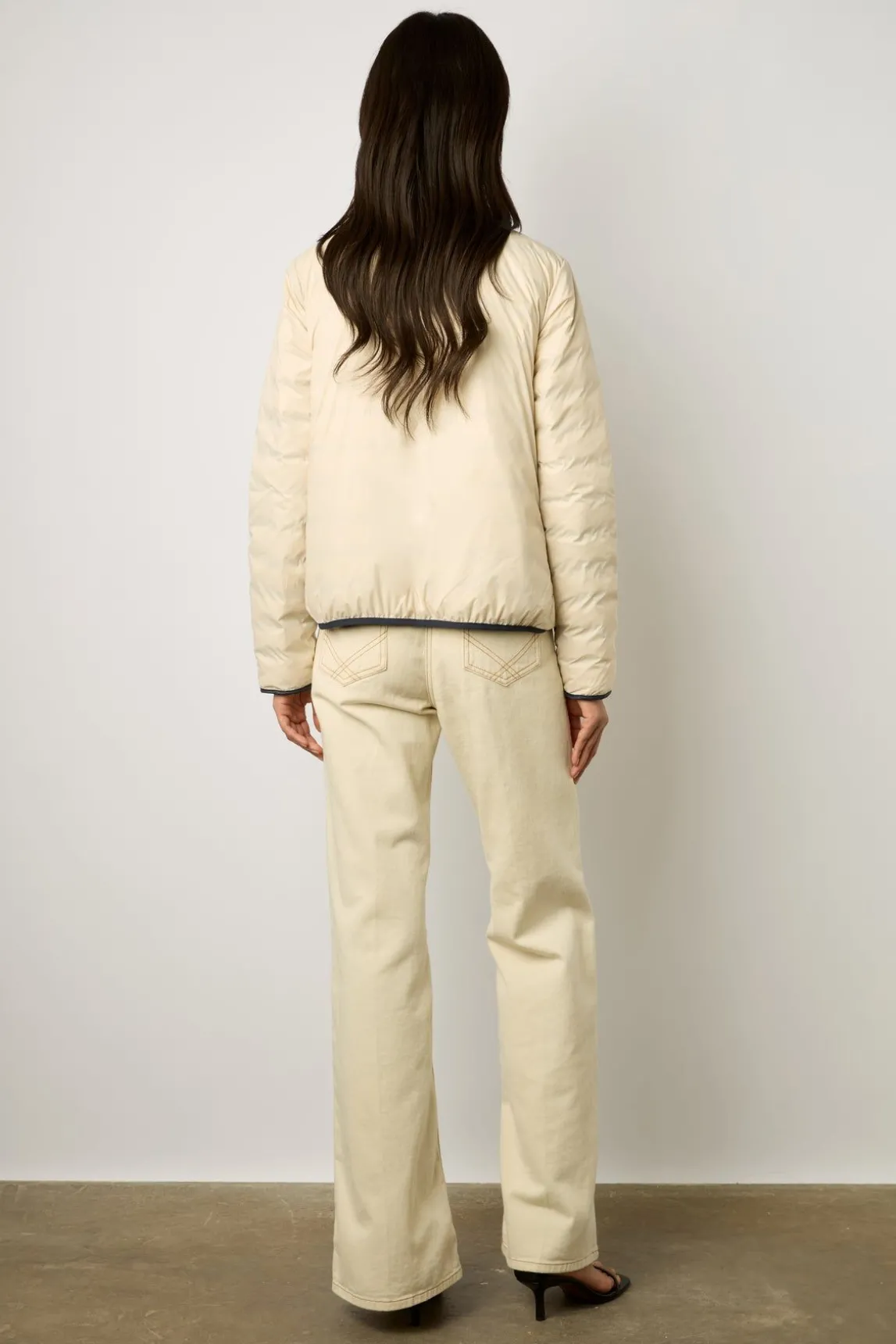 Doudoune Fine Reversible Marine - Noelya