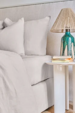 Drap Housse En Lin Lave - Gris Perle